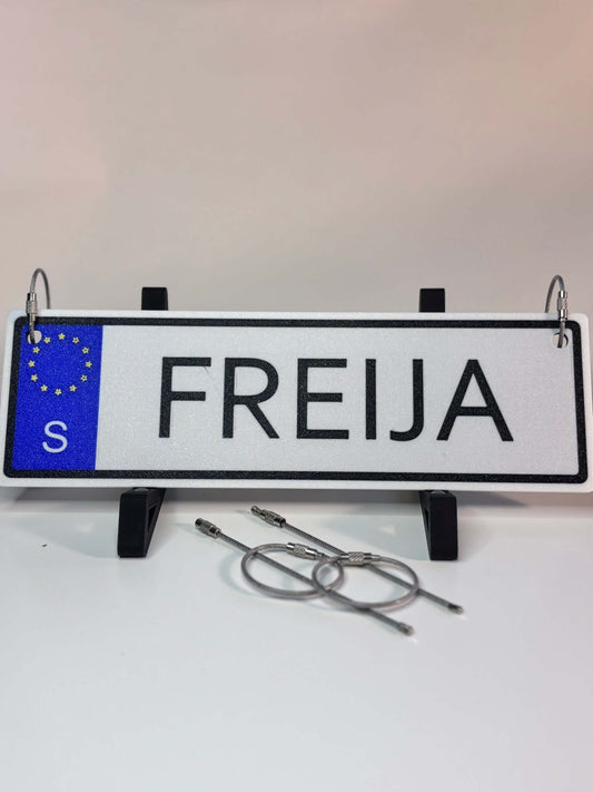 Barnvagnsskylt med namn Personlig Text 