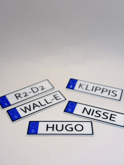 namnskylt robot gräsklippare