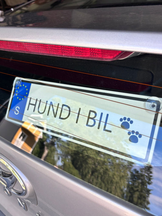 Hund i Bil - Varningsskylt