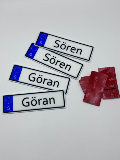 Snygg Namnskylt för Robot Gräsklippare & Dammsugare