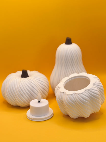 Höstpumpor - Lysande Höstpumpor "Autumn Glow" | Set om 3-delar