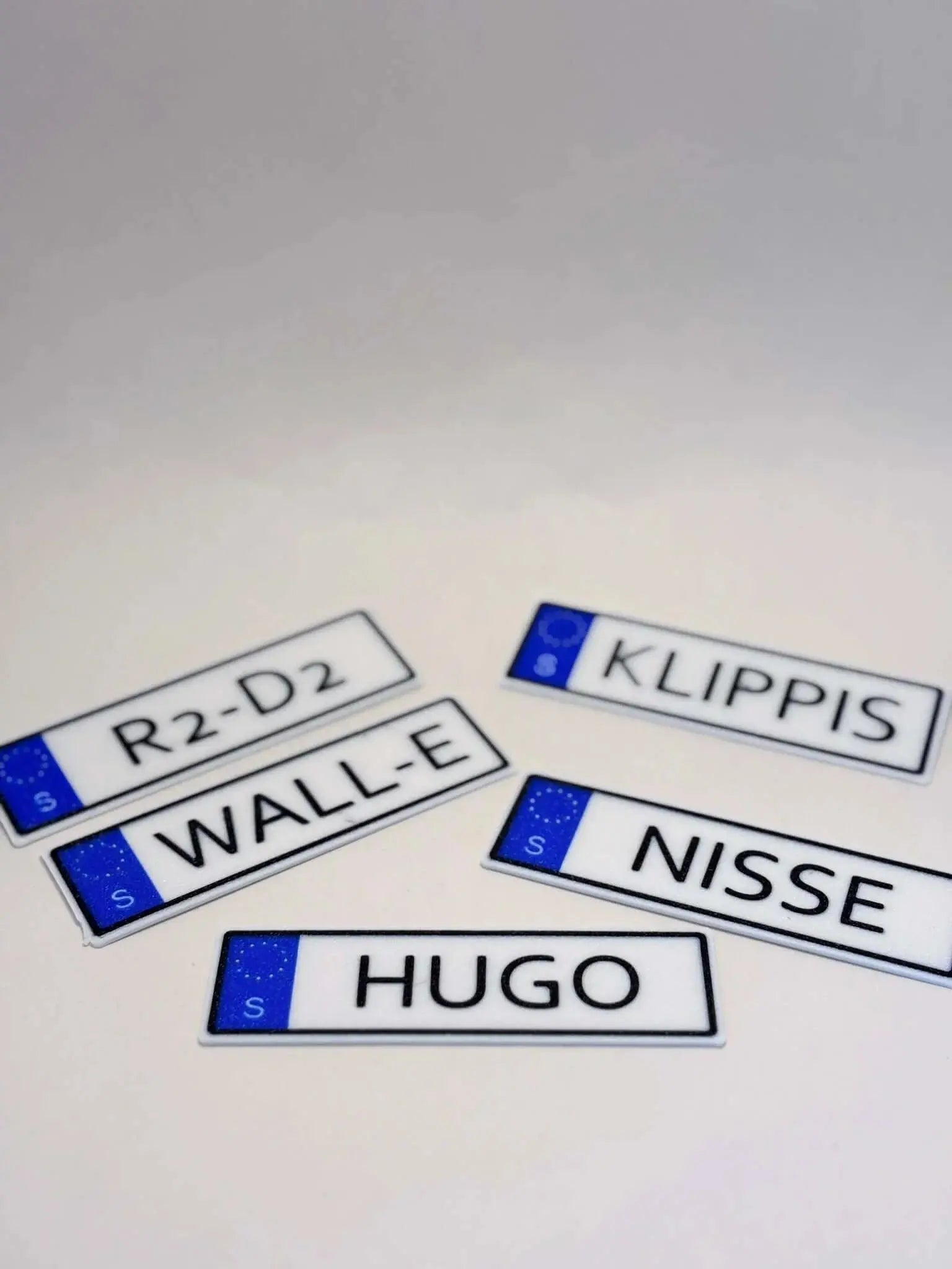 Unik namnskylt till robotgräsklippare perfekt som present