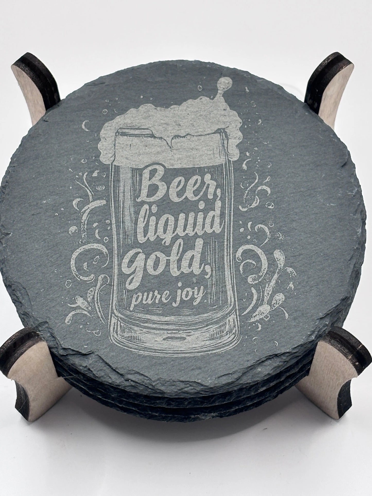 Underlägg i skiffer 4-pack – stilrena skydd för bord