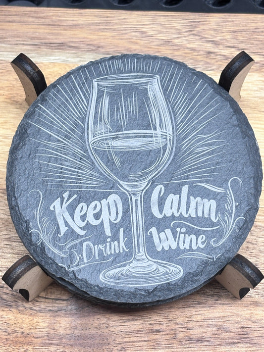 Underlägg i skiffer 4-pack – stilrena skydd för bord